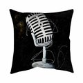 Begin Home Decor 26 x 26 in. Microphone-Double Sided Print Indoor Pillow 5541-2626-MU27